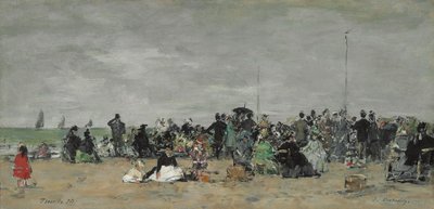 Plage de Trouville, 1874 - Eugene Louis Boudin