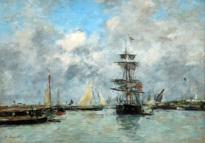 Port de Trouville - Eugene Louis Boudin