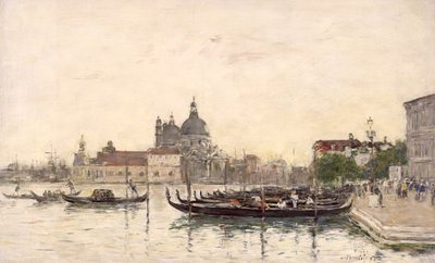 Venise, Le Molo - Eugene Louis Boudin