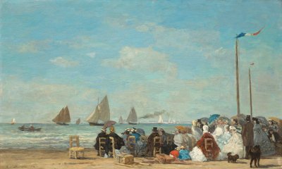 Scène de plage à Trouville - Eugène Boudin