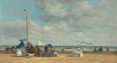 Plage à Trouville - Eugène Boudin