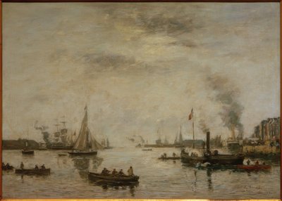 Le Havre, vue du port - Eugene Louis Boudin