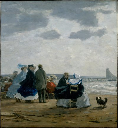 Sur la plage, Dieppe - Eugene Louis Boudin