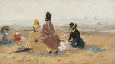 Sur la plage, Trouville - Eugène Boudin