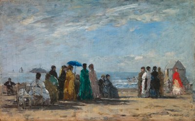 La plage de Trouville - Eugène Boudin