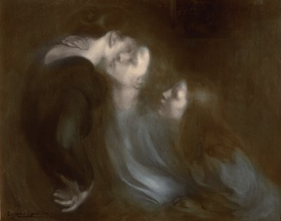 Le Baiser de sa mère, années 1890 - Eugène Carrière