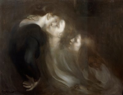 Le baiser maternel, fin des années 1890 - Eugène Carrière