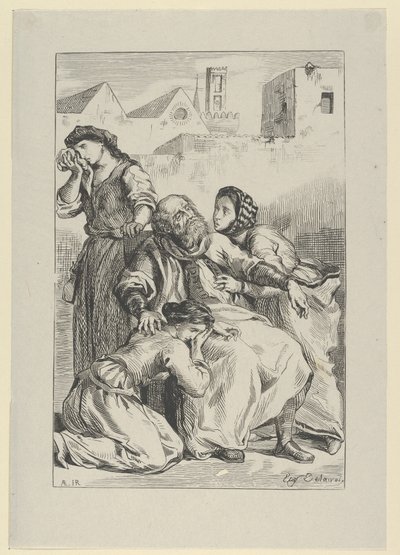 Mort de Goetz von Berlichingen, 1845 - Eugène Delacroix