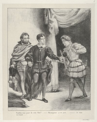 Hamlet et Guildenstern, 1834-43 - Eugène Delacroix