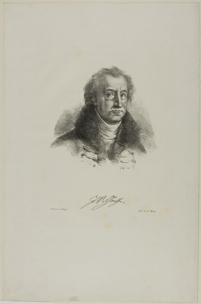 Portrait de Goethe, de Faust - Eugène Delacroix