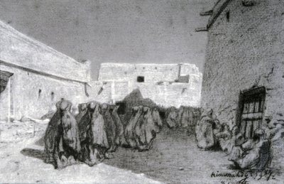 Procession dans un village du Sahel - Eugène Fromentin