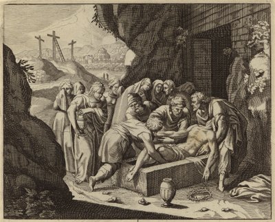 Mise au tombeau de Jésus-Christ (gravure) - European School