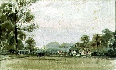 Vue de Hyde Park, XIXe siècle - F.J. Collignon