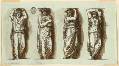 Quatre Caryatides - Felice Giani