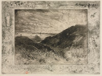 La Falaise : Baie de Saint-Malo - Felix Hilaire Buhot