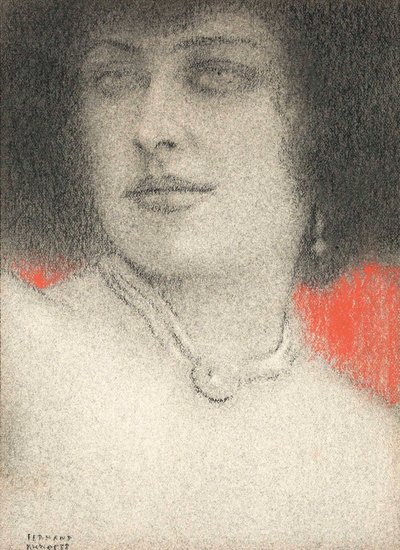 Étude de femme, c.1914 - Fernand Khnopff