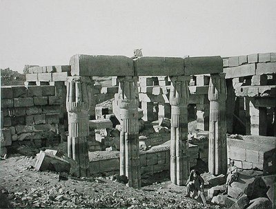 Ruines à Karnak, Thèbes, publié vers 1900 - Fils Goupil