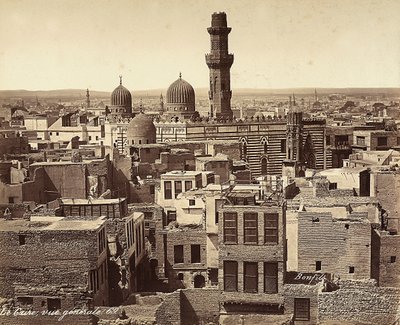 Vue panoramique du Caire, Égypte - Félix Bonfils