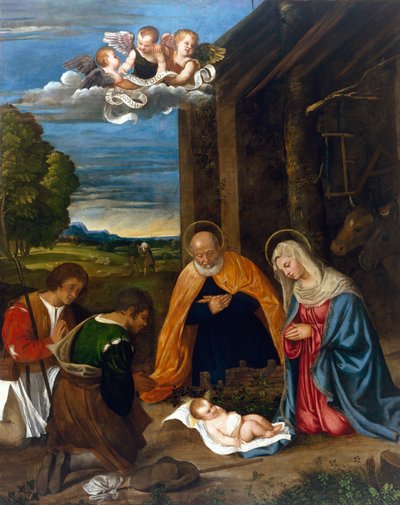 La Nativité avec les bergers, vers 1519-26 - Francesco Vecellio