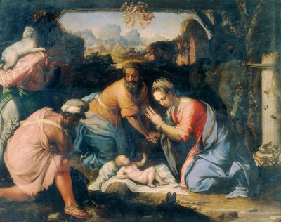 Adoration des bergers - Francesco de Rossi Salviati