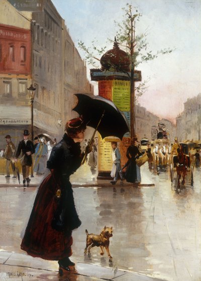 Scène de Rue à Paris, 1890 - Francis Garat