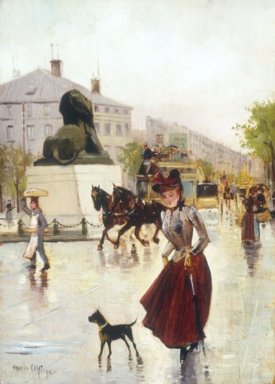 Scène de Rue à Paris, 1890 - Francis Garat