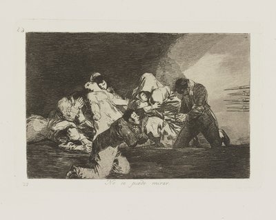 On ne peut pas regarder - Francisco de Goya