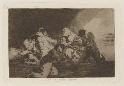 No se puede mirar (On ne peut pas regarder) - Francisco de Goya