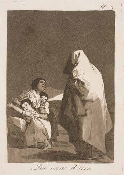 Le croque-mitaine arrive - Francisco de Goya