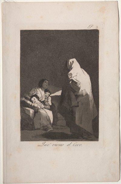 Caprichos : Voici le croque-mitaine - Francisco de Goya