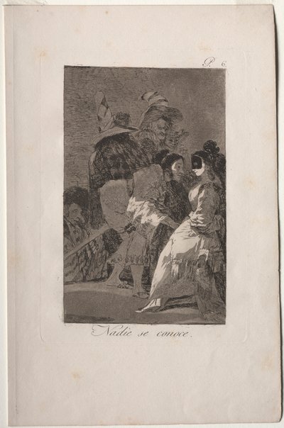 Caprichos : Personne ne se connaît - Francisco de Goya