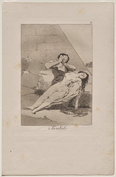 Caprichos : Tantale - Francisco de Goya