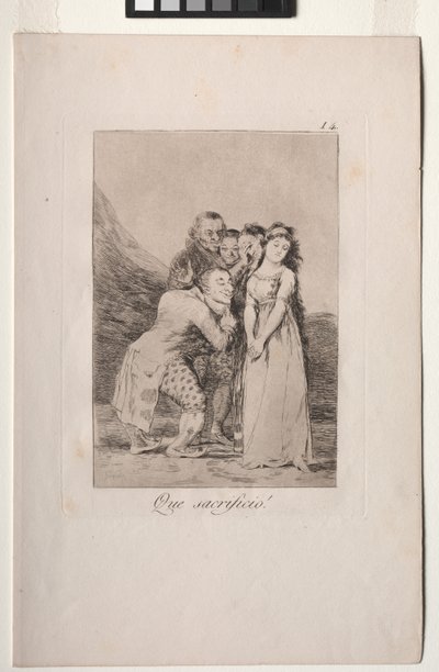 Caprichos: Quel sacrifice! - Francisco de Goya