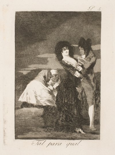 Krage cherche un partenaire - Francisco de Goya