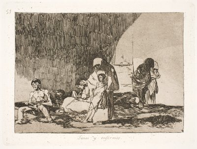 Sains et malades (57) - Francisco de Goya