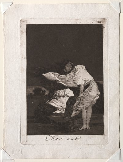 Les Caprices : Une mauvaise nuit - Francisco de Goya