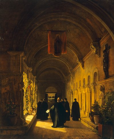 Abélard dans le cloître - Francois Marius Granet