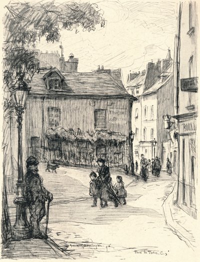 Place du Tertre, Montmartre, 1915 - Frank Milton Armington