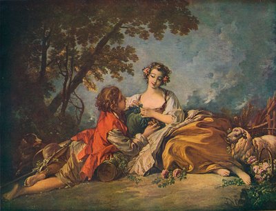 Sujet pastoral, XVIIIe siècle - François Boucher