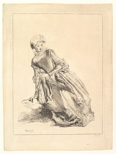 Femme penchée à gauche, 1722-28 - François Boucher