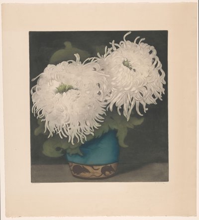 Deux chrysanthèmes - Frans Everbag (signed by artist)