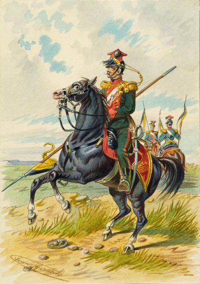 Soldat à cheval - Franz Gerasch