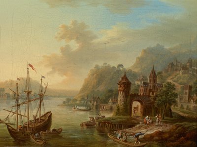 Un paysage du Rhin - Franz Hochecker