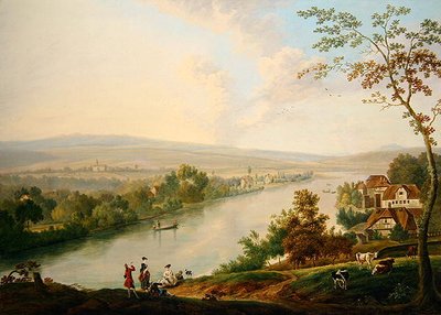 Paysage fluvial, vers 1765-75 - Franz Hochecker