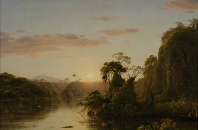 Scène sur la Magdalena, 1854 - Frederic Edwin Church