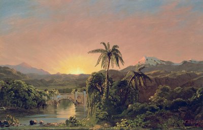 Coucher de soleil en Équateur - Frederic Edwin Church