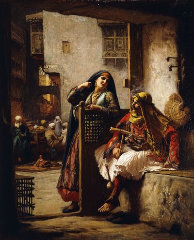 Une visite du chef - Frederick Arthur Bridgman