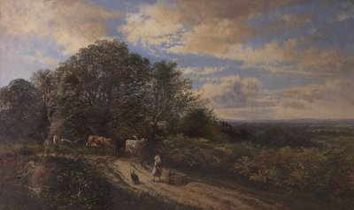 Paysage avec du bétail, fin du 19ème siècle - Frederick Henry Henshaw