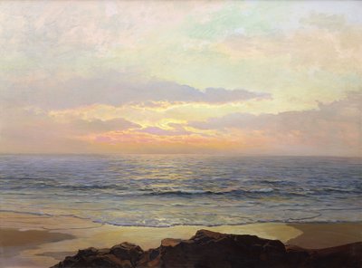 Coucher de Soleil Paisible - Frederick Judd Waugh