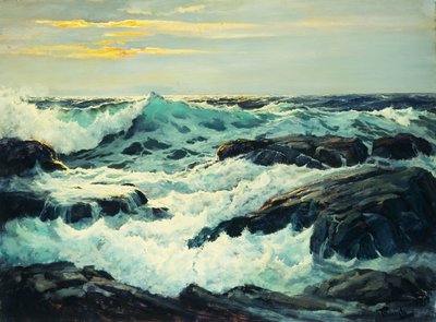 Vagues et promontoires - Frederick Judd Waugh